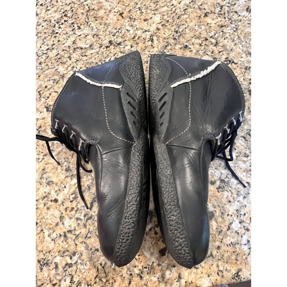 Timberland Men's vintage Leather Black Moc Boot Shoe Size 12 - Picture 9 of 10